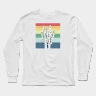 Rainbow Saguaro Long Sleeve T-Shirt